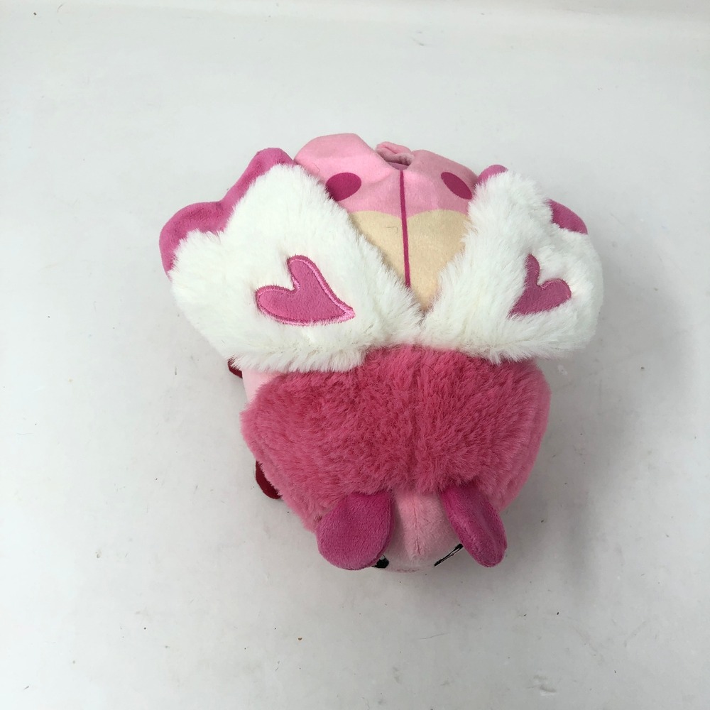 Squishable Mini Lovebug 7" Plush Pink White Heart Wings Soft Bug - Picture 3 of 9